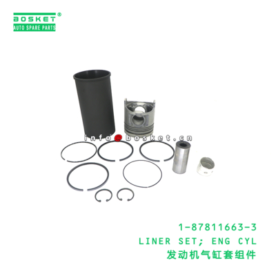 1-87811663-3 Engine Cylinder Liner Set suitable for ISUZU   1878116633