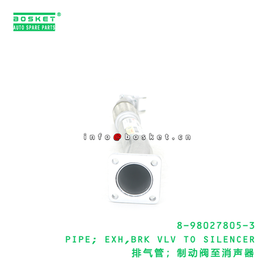 ISUZU 8980278053 Exhaust Pipe with Brake Valve and Silencer for ISUZU Trucks