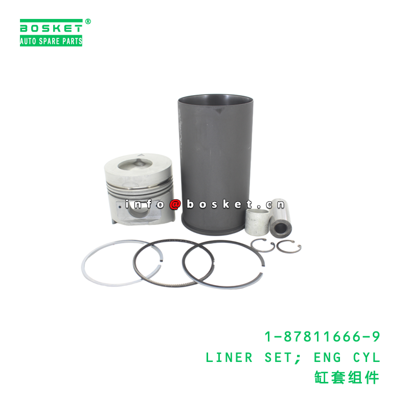 1-87811666-9 LINER SET; ENG CYL suitable for ISUZU MR133 6HH1 1878116669